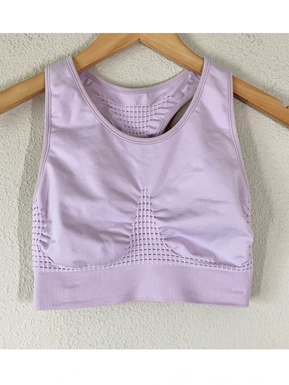 SWEATY BETTY Stamina Sports Bra M Seamless Racerback Active Athleisure Yoga